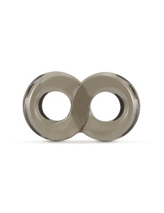 STAY HARD COCK RING AND BALL STRAP BLACK