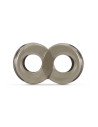 STAY HARD COCK RING AND BALL STRAP BLACK