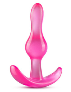 B YOURS CURVY ANAL PLUG PINK 2