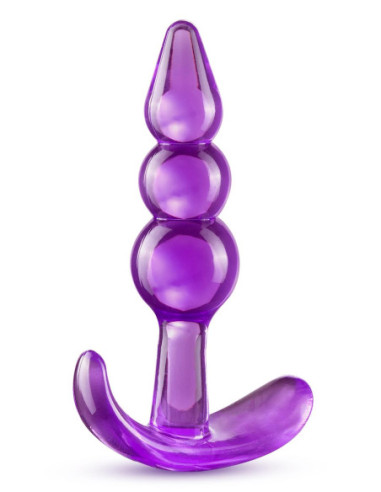 B YOURS TRIPLE BEAD ANAL PLUG PURPLE