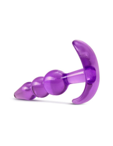 B YOURS TRIPLE BEAD ANAL PLUG PURPLE