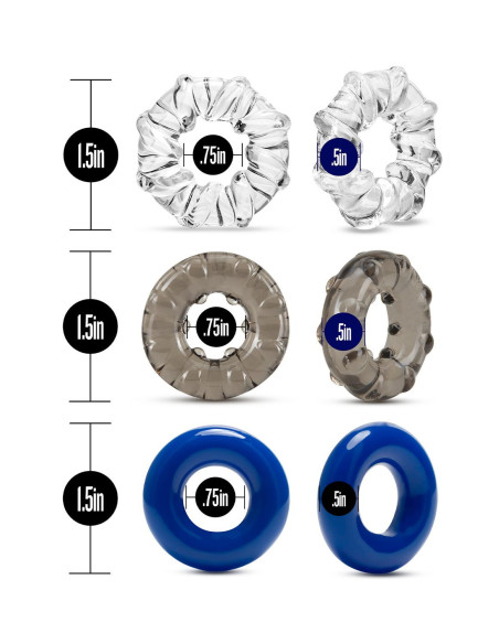 STAY HARD TRIPLE STRETCH 3PACK COCKRINGS