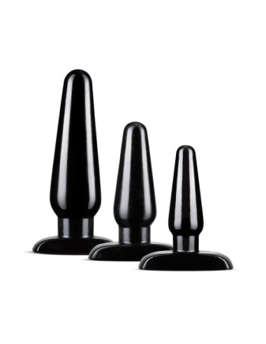 ANAL ADVENTURES BASIC PLUG KIT BLACK