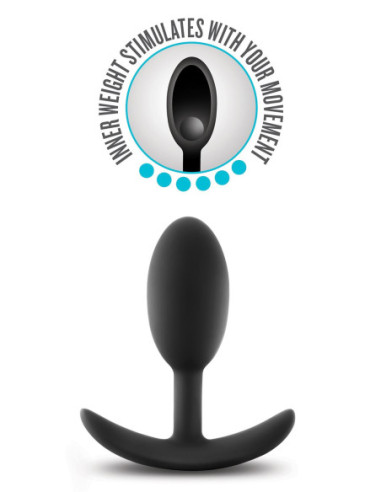 ANAL ADVENTURES PLATINUM VIBRA SLIM PLUG - MEDIUM