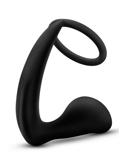 ANAL ADVENTURES PLATINUM COCK RING PLUG BLACK