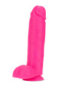 NEO ELITE 10INCH COCK WITH BALLS NEON PINK