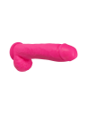 NEO ELITE 10INCH COCK WITH BALLS NEON PINK