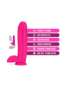 NEO ELITE 10INCH COCK WITH BALLS NEON PINK