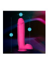 NEO ELITE 10INCH COCK WITH BALLS NEON PINK