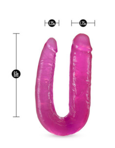 B YOURS DOUBLE HEADED DILDO PINK 2