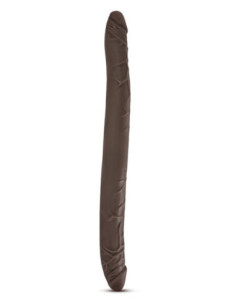 DR. SKIN 16 INCH DOUBLE DILDO CHOCOLATE