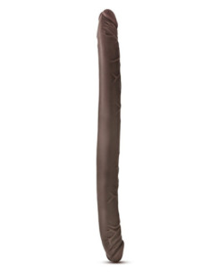 DR. SKIN 16 INCH DOUBLE DILDO CHOCOLATE 2