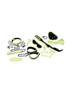 WHIPSMART 12 PCS GLOW IN THE DARK ALL-IN ONE BONDAGE SET