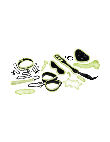 WHIPSMART 12 PCS GLOW IN THE DARK ALL-IN ONE BONDAGE SET