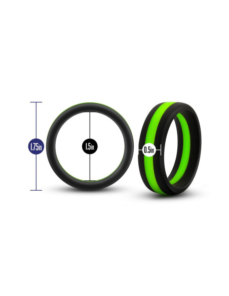 PERFORMANCE SILICONE GO PRO COCK RING BLACK/GREEN