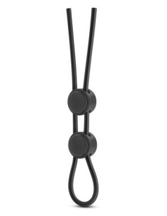 STAY HARD DOUBLE LOOP COCK RING BLACK 2