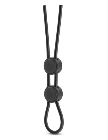 STAY HARD DOUBLE LOOP COCK RING BLACK