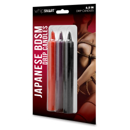 WHIPSMART 6.5 INCH JAPANESE BONDAGE DRIP CANDLES 3  PCS