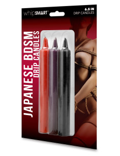 WHIPSMART 6.5 INCH JAPANESE BONDAGE DRIP CANDLES 3  PCS