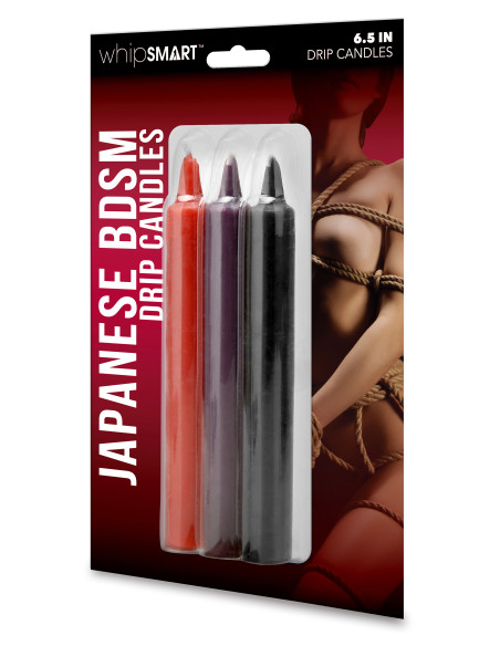 WHIPSMART 6.5 INCH JAPANESE BONDAGE DRIP CANDLES 3  PCS