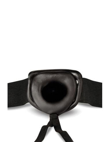 DR. SKIN 6 INCH HOLLOW STRAP ON BLACK