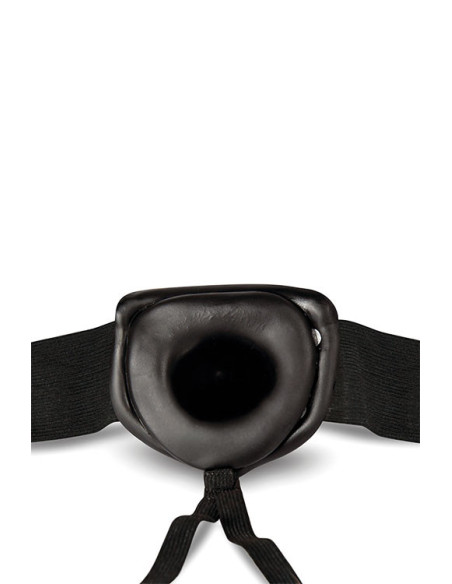 DR. SKIN 6 INCH HOLLOW STRAP ON BLACK
