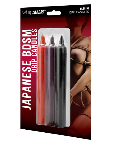 WHIPSMART 6.5 INCH JAPANESE BONDAGE DRIP CANDLES 3  PCS