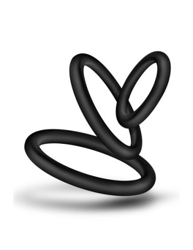 PERFORMANCE VS4 COCK RING SET BLACK