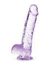 NATURALLY YOURS  6 INCH CRYSTALLINE DILDO  AMETHYST - Sklep erotyczny Intymnosc24.pl