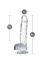 NATURALLY YOURS  6 INCH CRYSTALLINE DILDO  DIAMOND