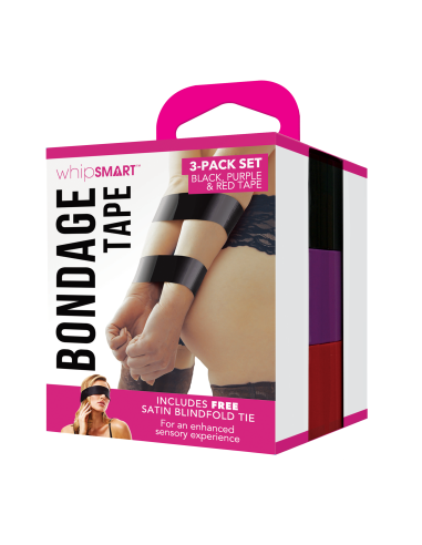 WHIPSMART 150 FT BONDAGE TAPE WITH SILKY BLINDFOLD