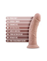 Realistyczne silikonowe dildo Dr Skin Dr Shepherd 8 inch z jądrami - Sklep erotyczny Intymnosc24.pl