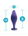 ANAL ADVENTURES MATRIX SWIRLING BLING PLUG SAPPHIRE