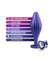 ANAL ADVENTURES MATRIX WAVY BLING PLUG SAPPHIRE