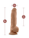 AU NATUREL BIG BOY 10 INCH DILDO MOCHA