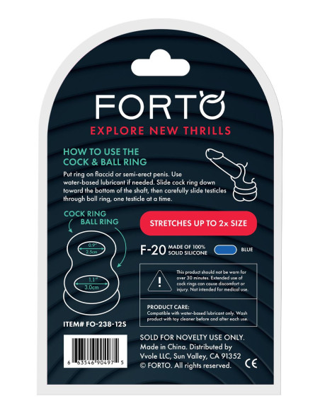 FORTO F-20 BALLS STRETCHER SMALL BLUE