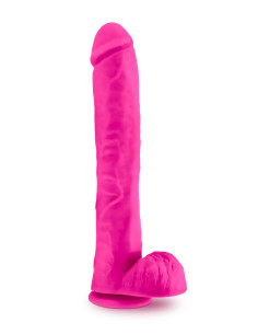 AU NATUREL BOLD DADDY 14 INCH DILDO PINK