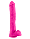 AU NATUREL BOLD DADDY 14 INCH DILDO PINK