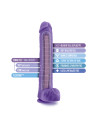 AU NATUREL BOLD DADDY 14 INCH DILDO PURPLE