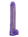 AU NATUREL BOLD DADDY 14 INCH DILDO PURPLE