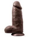 Realistyczne czekoladowe dildo Au Naturel Chub 10 inch - Sklep erotyczny Intymnosc24.pl