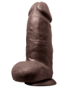 Realistyczne czekoladowe dildo Au Naturel Chub 10 inch - Sklep erotyczny Intymnosc24.pl