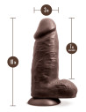 Realistyczne czekoladowe dildo Au Naturel Chub 10 inch - Sklep erotyczny Intymnosc24.pl