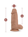 AU NATUREL CHUB 10 INCH DILDO MOCHA