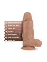 AU NATUREL CHUB 10 INCH DILDO MOCHA