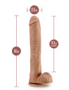 AU NATUREL DADDY 14 INCH SENSA FEEL DILDO MOCHA