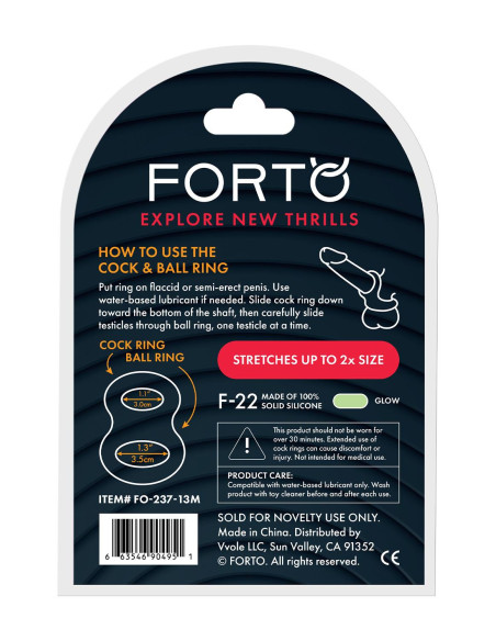 FORTO F-22 D RING MEDIUM GLOW