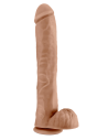 AU NATUREL DADDY 14 INCH SENSA FEEL DILDO MOCHA