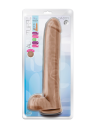AU NATUREL DADDY 14 INCH SENSA FEEL DILDO MOCHA