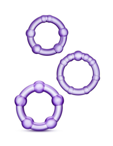 STAY HARD BEADED COCKRINGS PURPLE